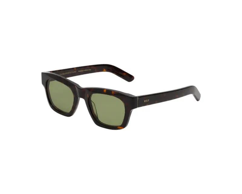 Unisex Retrosuperfuture IQM SINTESI 3627 Occhiali da sole Acetato Havana Verde Squadrata Normale
