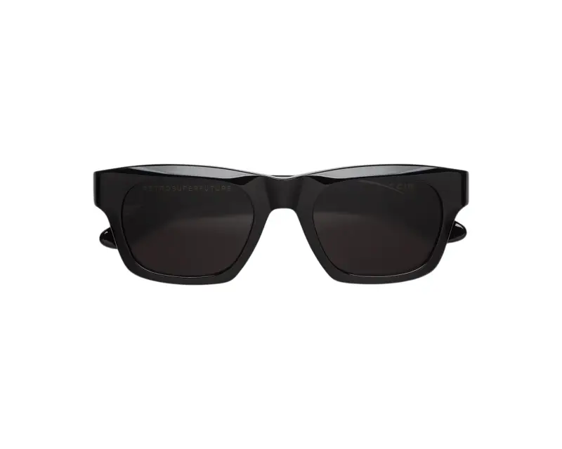 Unisex Retrosuperfuture NS9 SINTESI BLACK Occhiali da sole Acetato Nero Nero Squadrata Normale miniatura 2