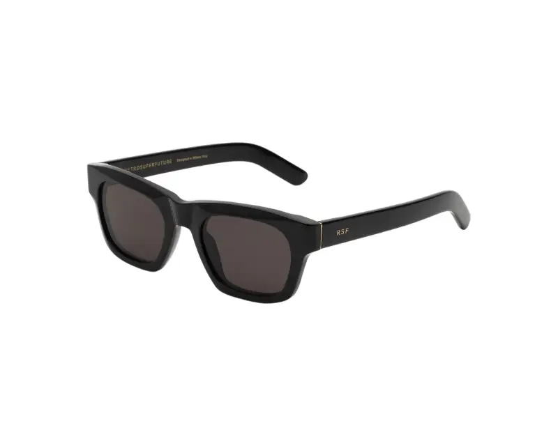 Unisex Retrosuperfuture NS9 SINTESI BLACK Occhiali da sole Acetato Nero Nero Squadrata Normale