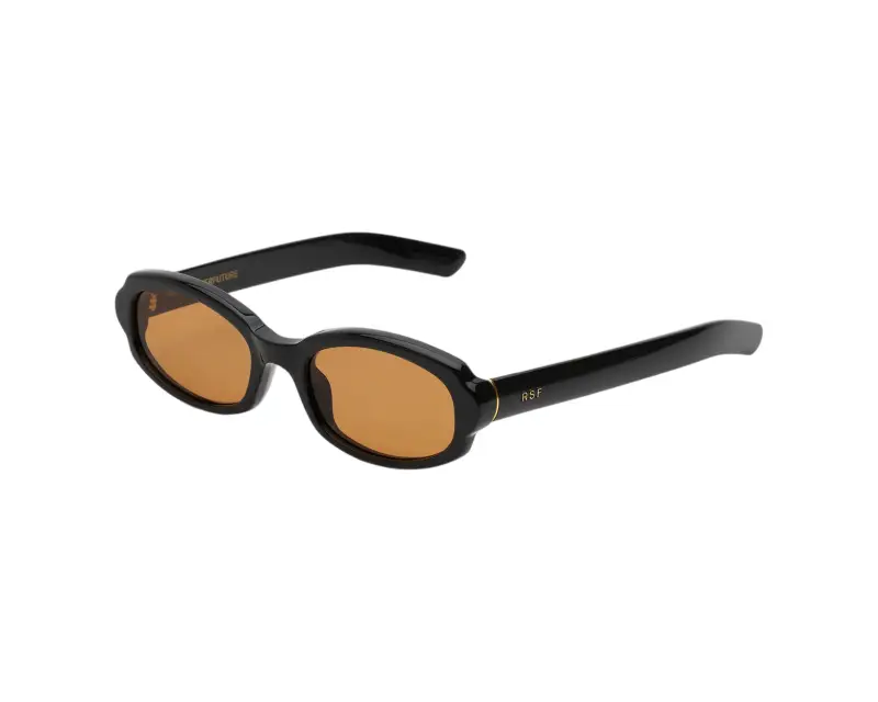 Unisex Retrosuperfuture OH9 ESATTO REFINED Occhiali da sole Acetato Nero Marrone Rotonda Normale