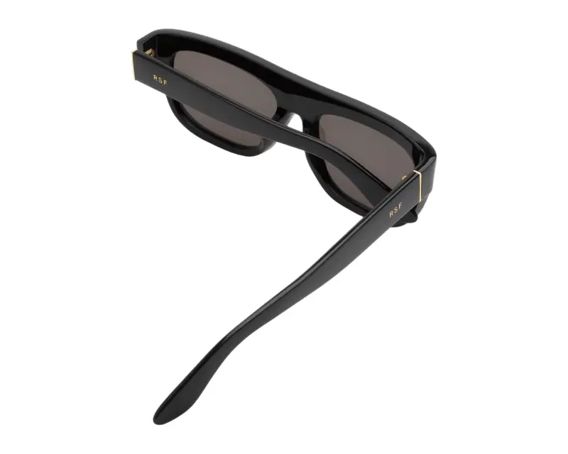 Unisex Retrosuperfuture P7D SERIOSO BLACK Occhiali da sole Acetato Nero Nero Geometrica Normale miniatura 3