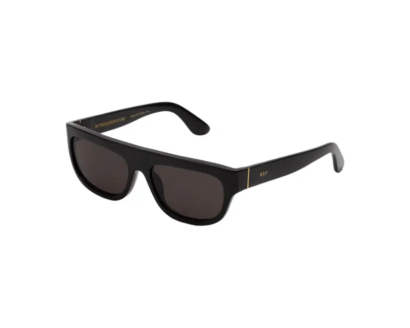 Unisex Retrosuperfuture P7D SERIOSO BLACK Occhiali da sole Acetato Nero Nero Geometrica Normale