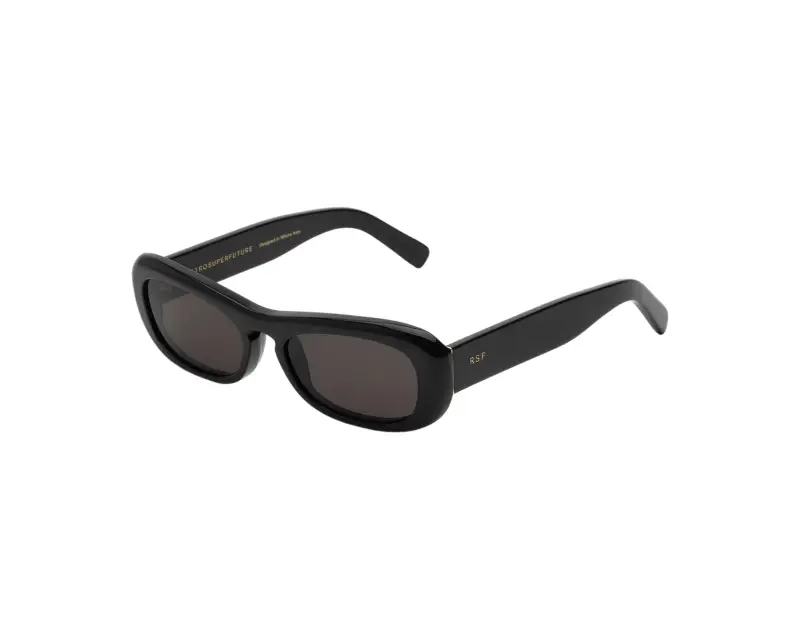 Unisex Retrosuperfuture PK5 SUGO BLACK Occhiali da sole Acetato Nero Nero Squadrata Normale