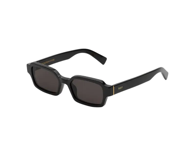 Unisex Retrosuperfuture QYV CARINO BLACK Occhiali da sole Acetato Nero Nero Squadrata Normale