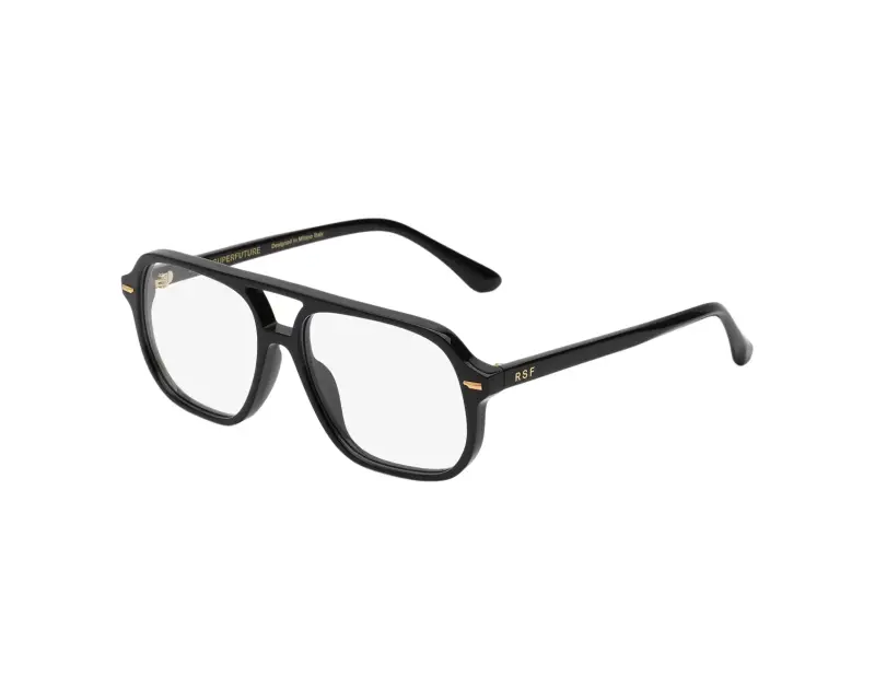 Unisex Retrosuperfuture Z7X NUMERO 152 BLACK Montature da vista Acetato Nero Squadrata