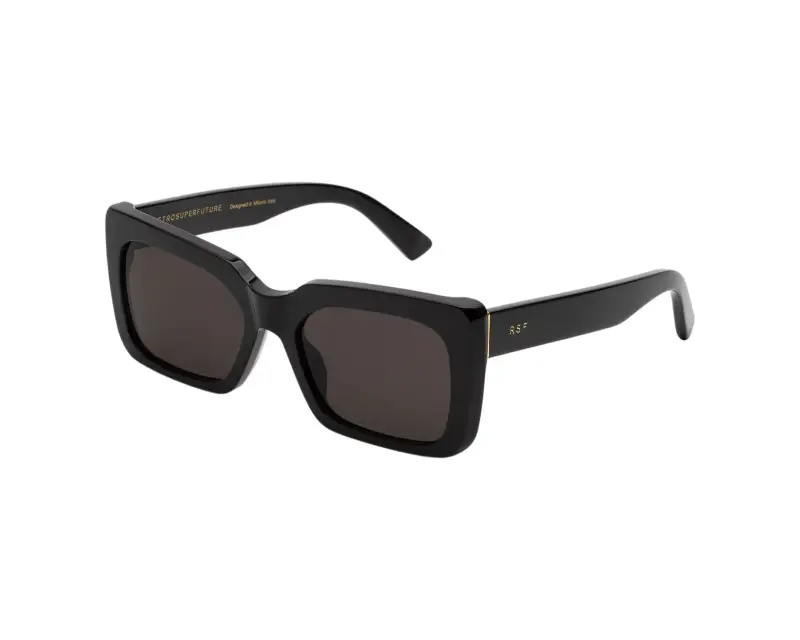Unisex Retrosuperfuture ZGM SENTA BLACK Occhiali da sole Acetato Nero Nero Squadrata Normale