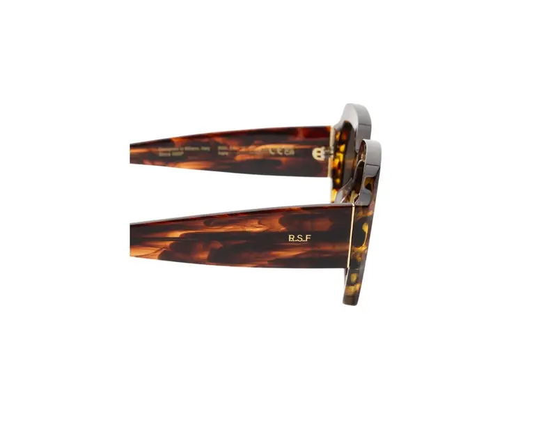 Retrosuperfuture Unisex RWI Nala Havana Occhiali da sole Acetato Havana Nero Squadrata Normale miniatura 2