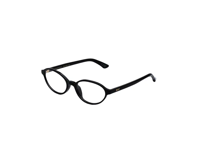 Retrosuperfuture Unisex RZ7 Numero 04 Nero Montature da vista Acetato Nero  Rotonda