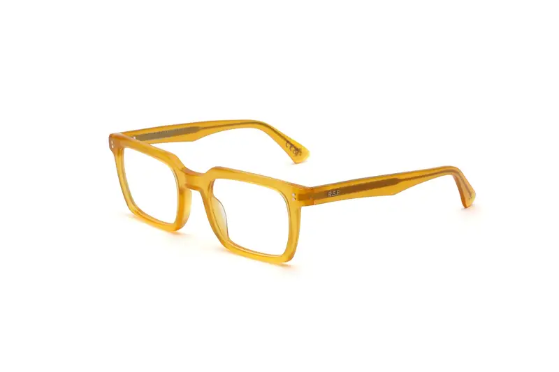 Retrosuperfuture Unisex SIX Secolo optical Sereno Montature da vista Acetato Giallo  Squadrata