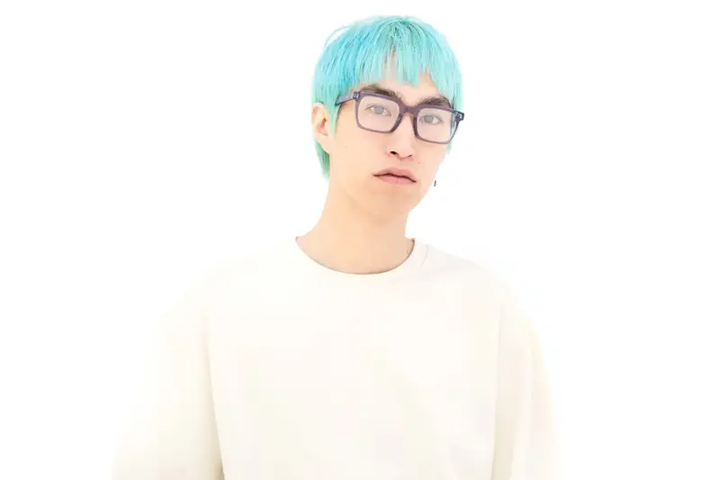 Retrosuperfuture Unisex SQS Secolo optical Marino Montature da vista Acetato Blu Squadrata miniatura 2