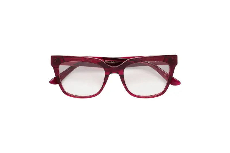 Unisex SRC NUMERO 143 BORDEAUX Montature da vista Acetato Bordeaux Squadrata miniatura 2