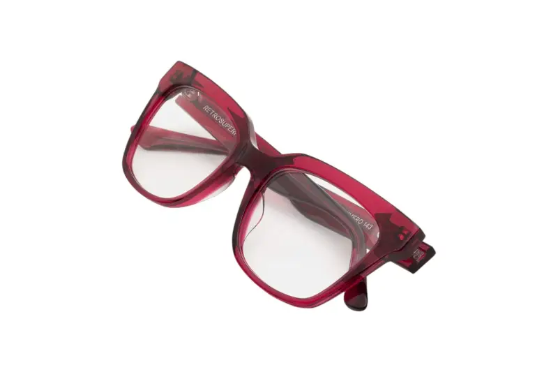 Unisex SRC NUMERO 143 BORDEAUX Montature da vista Acetato Bordeaux Squadrata miniatura 3