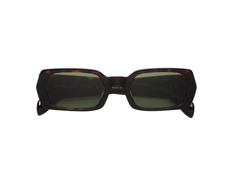 Unisex ST6 L'ALTRO HAVANA Occhiali da sole Acetato Havana Verde Squadrata Normale miniatura 2