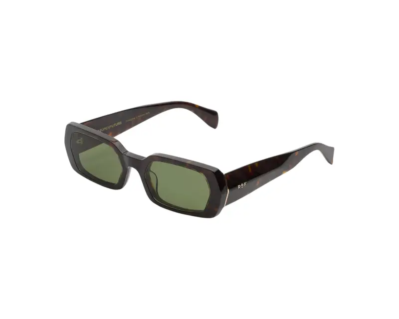 Unisex ST6 L'ALTRO HAVANA Occhiali da sole Acetato Havana Verde Squadrata Normale