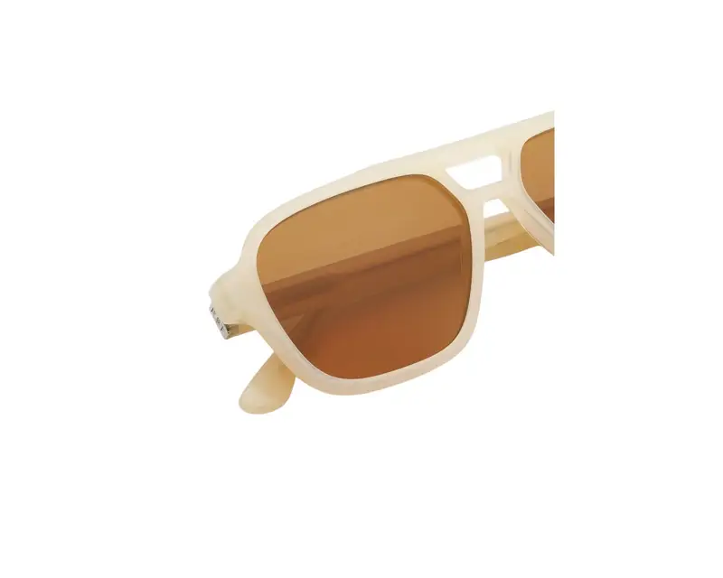 Retrosuperfuture Unisex T7H Maneval Crema Occhiali da sole Acetato Crema Arancione Squadrata Normale miniatura 2