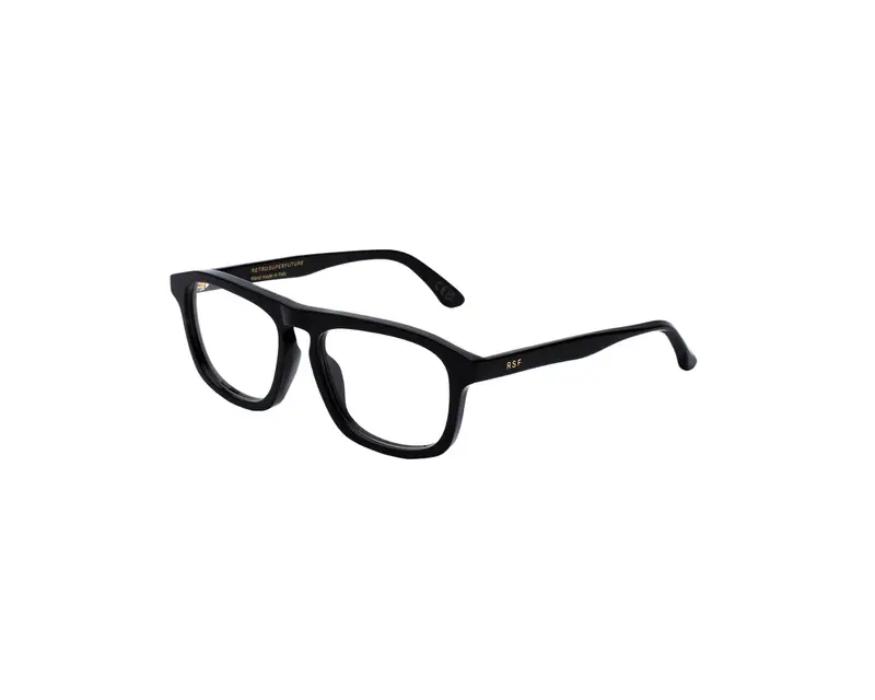 Retrosuperfuture Unisex TJ9 Numero 123 Nero Montature da vista Acetato Nero  Squadrata