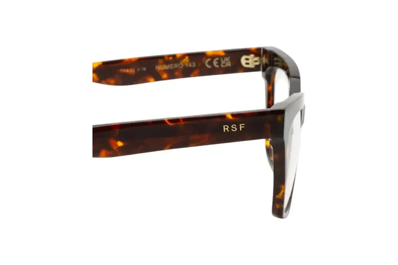 Unisex TY4 NUMERO 143 BURNT Montature da vista Acetato Havana Squadrata miniatura 3