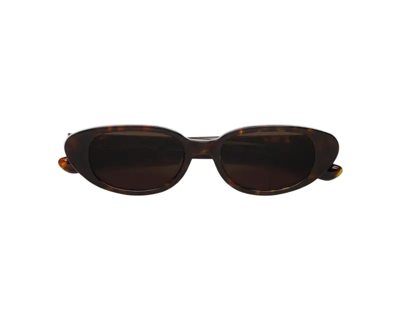 Unisex UBL VEGA BURNT HAVANA Occhiali da sole Acetato Havana Marrone Geometrica Normale miniatura 2