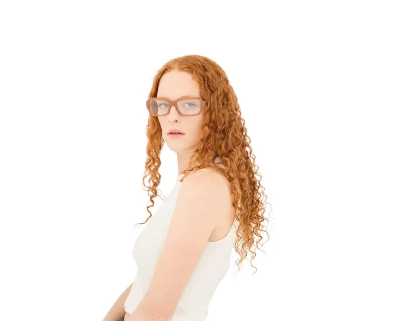 Retrosuperfuture Unisex UDX Numero 134 Cola Montature da vista Acetato Marrone Squadrata miniatura 3