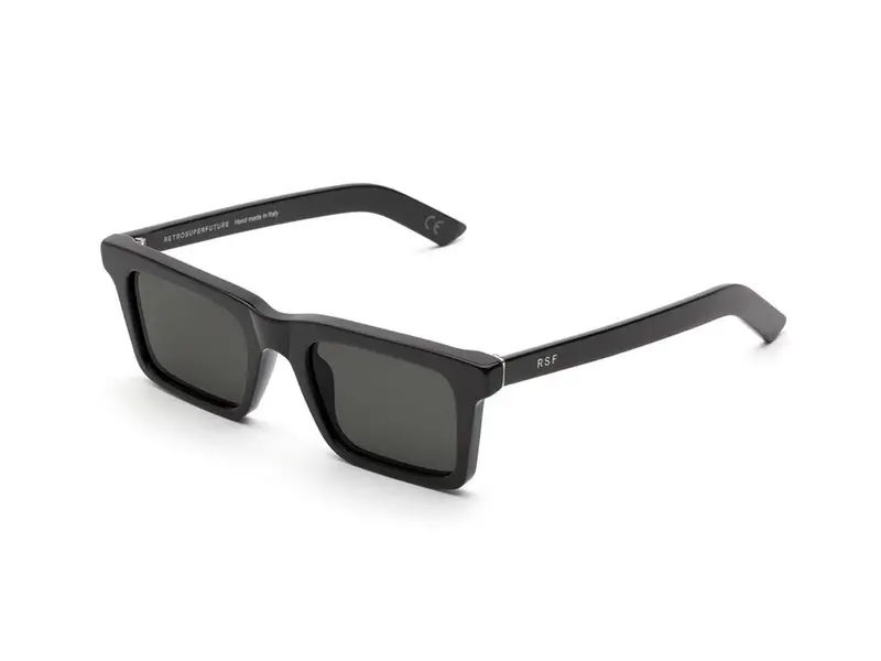 Retrosuperfuture Unisex UU1 1968 Black Occhiali da sole Plastica Nero Grigio Squadrata