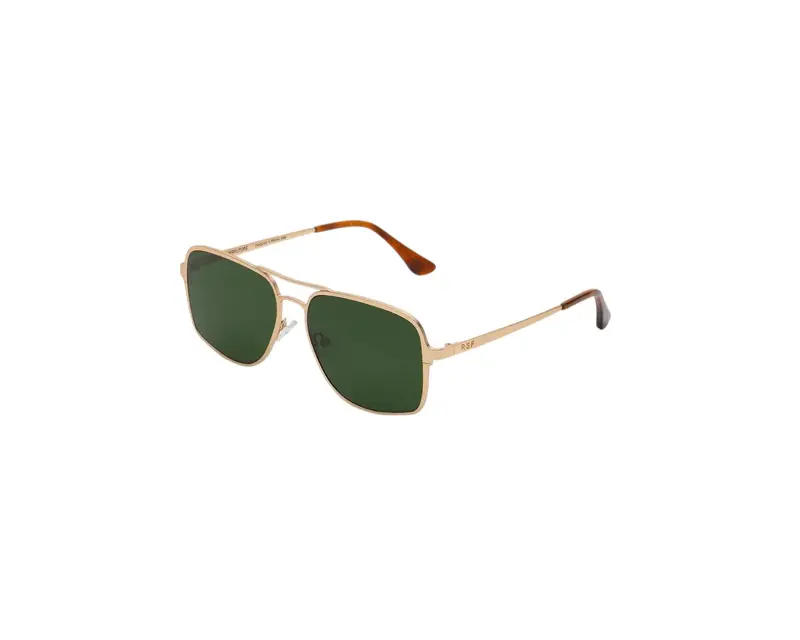 Retrosuperfuture Unisex V3L Spliff Classiccs Occhiali da sole Acetato Oro Verde Squadrata Normale