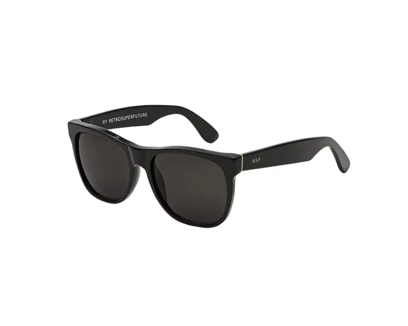 Retrosuperfuture Unisex X7E CLASSIC BLACK Occhiali da sole Acetato Nero Nero  Normale