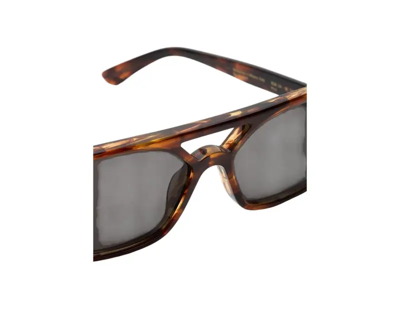 Retrosuperfuture Unisex XDK Vico Havana Striato Occhiali da sole Acetato Havana Nero Squadrata Normale miniatura 2