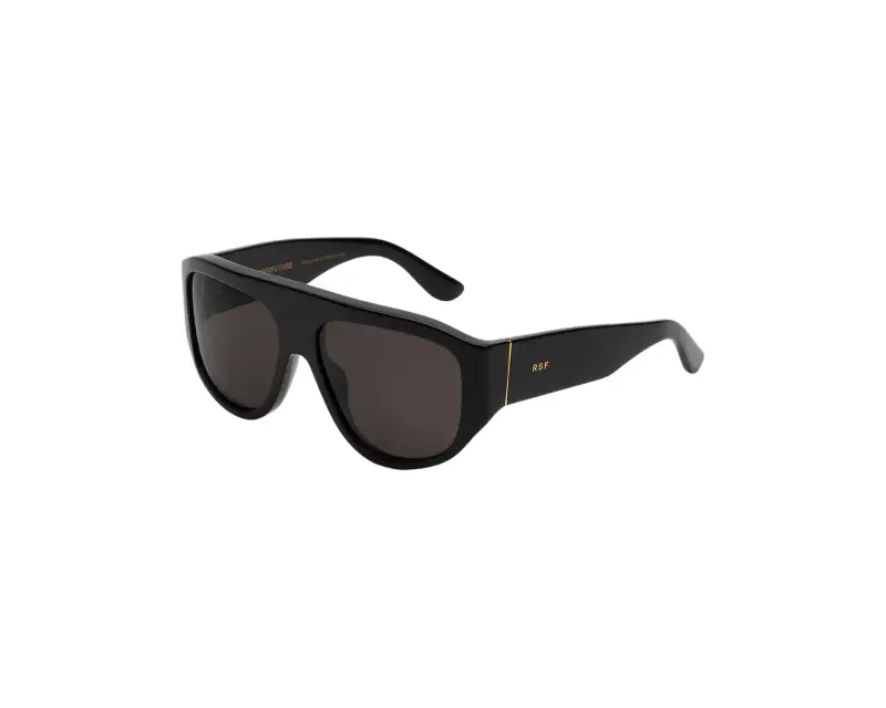 Unisex XIO BISCOTTO BLACK Occhiali da sole Acetato Nero Nero Geometrica