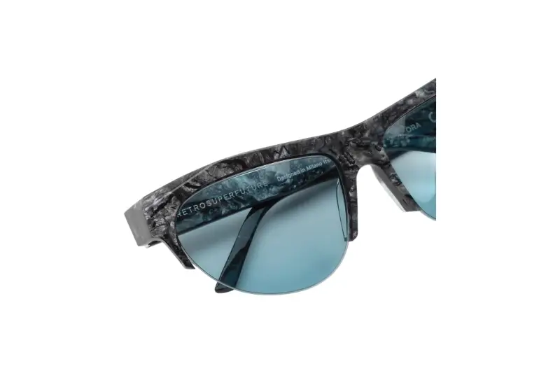 Unisex XRC ORA GRANITO Occhiali da sole Acetato Grigio Blu Cat Eye Normale miniatura 3