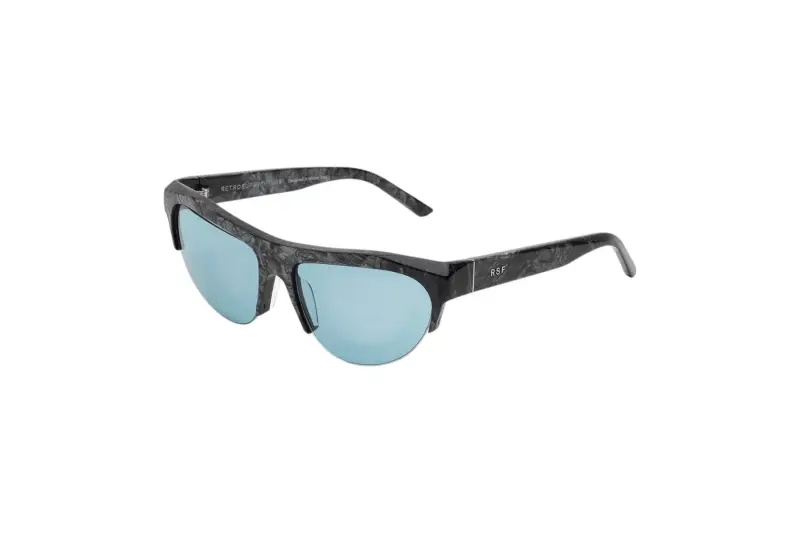 Unisex XRC ORA GRANITO Occhiali da sole Acetato Grigio Blu Cat Eye Normale