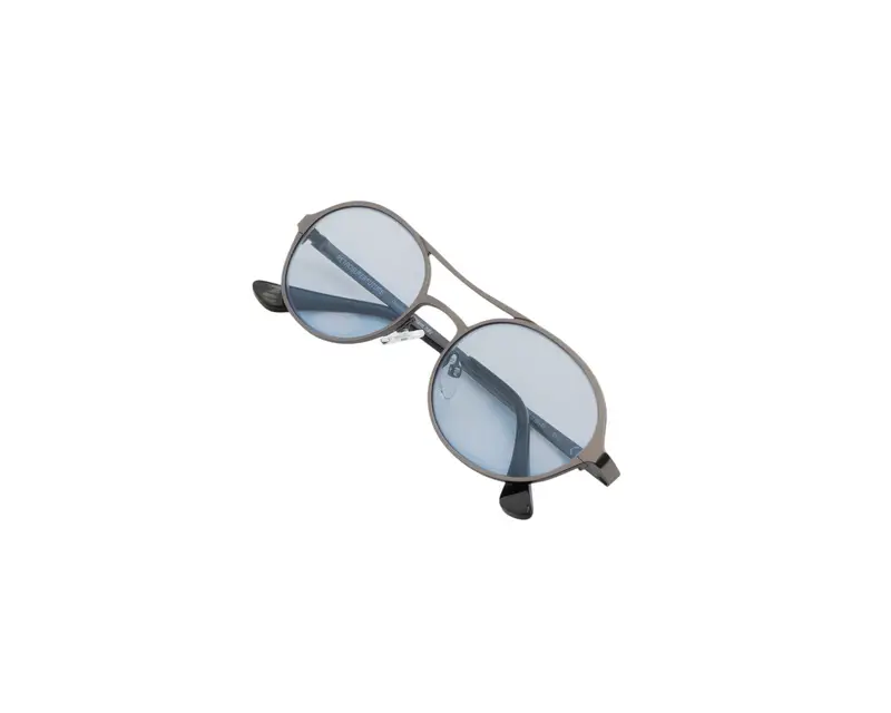 Retrosuperfuture Unisex XSP Bird Blue-Gun Occhiali da sole outlet Metallo Blu Azzurro Rotonda Normale miniatura 2