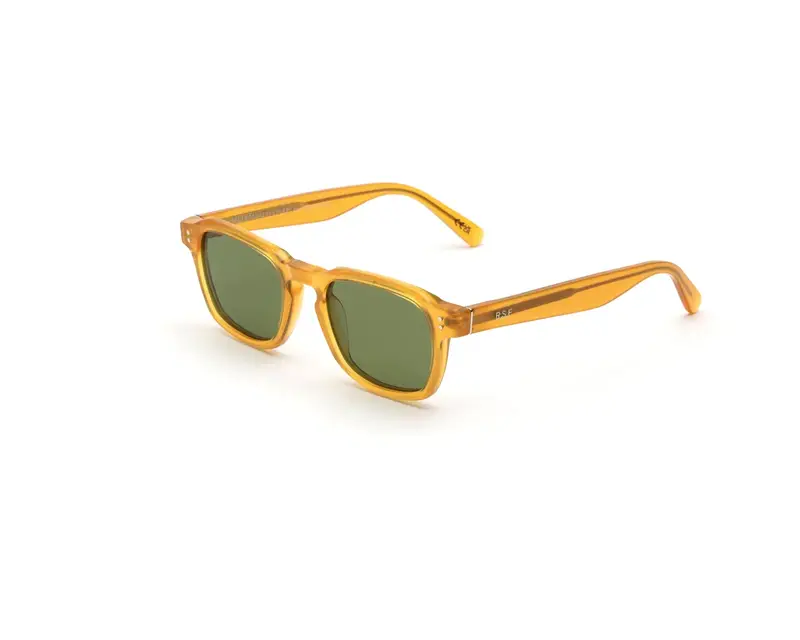 Retrosuperfuture Unisex XY8 Luce Sereno Occhiali da sole Acetato Giallo Verde Squadrata Normale