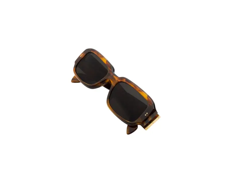 Retrosuperfuture Unisex YJP Etrusco Tangeri Occhiali da sole Acetato Havana Nero Squadrata Normale miniatura 2