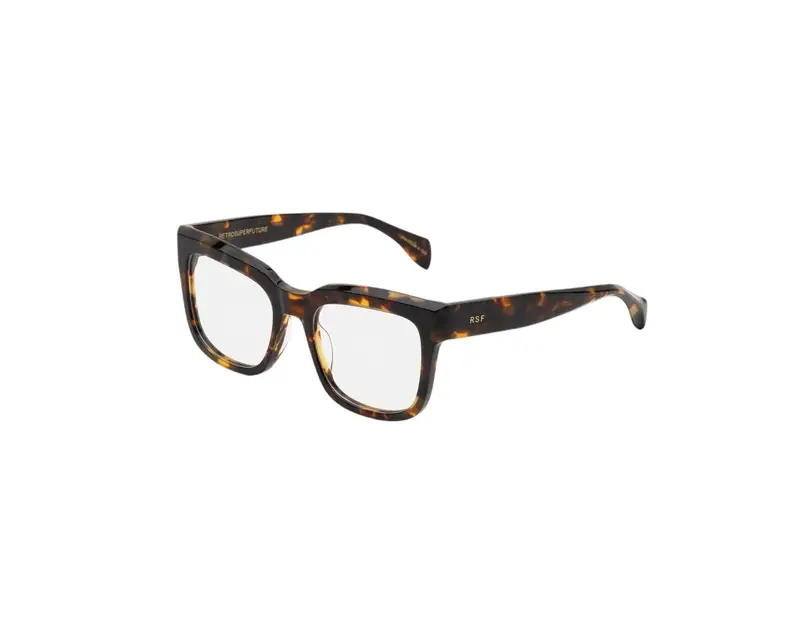 Retrosuperfuture Unisex YRF Numero 136 Burnt Havana Montature da vista Acetato Havana  Squadrata