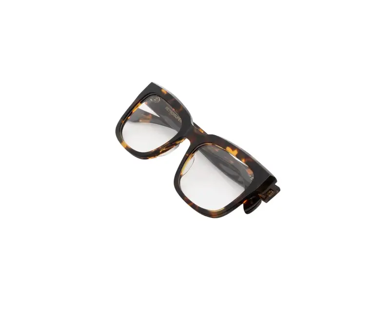 Retrosuperfuture Unisex YRF Numero 136 Burnt Havana Montature da vista Acetato Havana Squadrata miniatura 2
