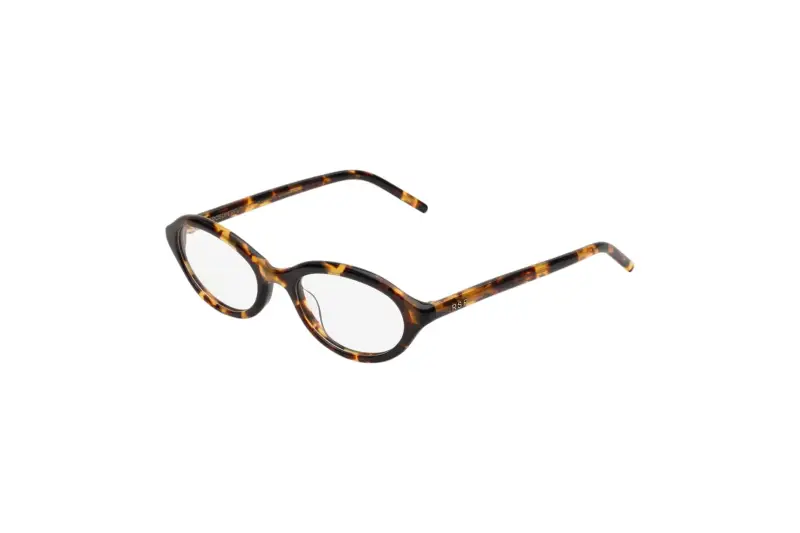 Unisex YZA NUMERO 145 BURNT Montature da vista Acetato Havana Geometrica