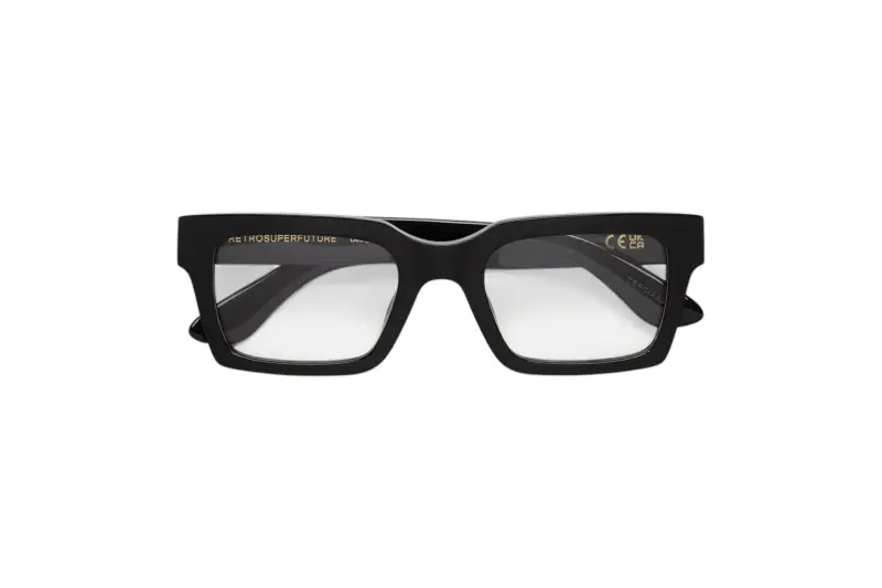 Unisex ZEF NUMERO 144 NERO Montature da vista Acetato Nero Squadrata miniatura 2