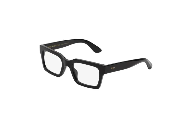 Unisex ZEF NUMERO 144 NERO Montature da vista Acetato Nero Squadrata