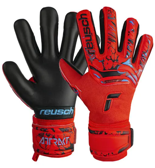 Attrakt Grip Evolution Finger Support Jr - guanti da portiere - bambino Black