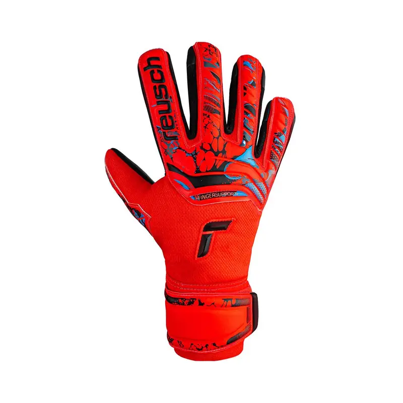 Guanti Calcio Attrakt Grip Evolution Rosso Nero Uomo 10 5 / XL