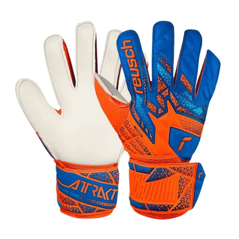 Guanti Calcio Attrakt Solid Arancio Blue Uomo 10 5 / XL