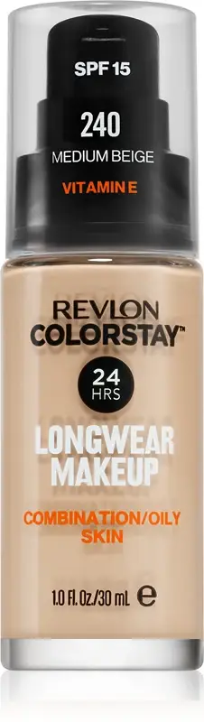 Cosmetics ColorStay™ fondotinta opacizzante lunga tenuta per pelli grasse e miste colore 240 Medio Beige 30 ml
