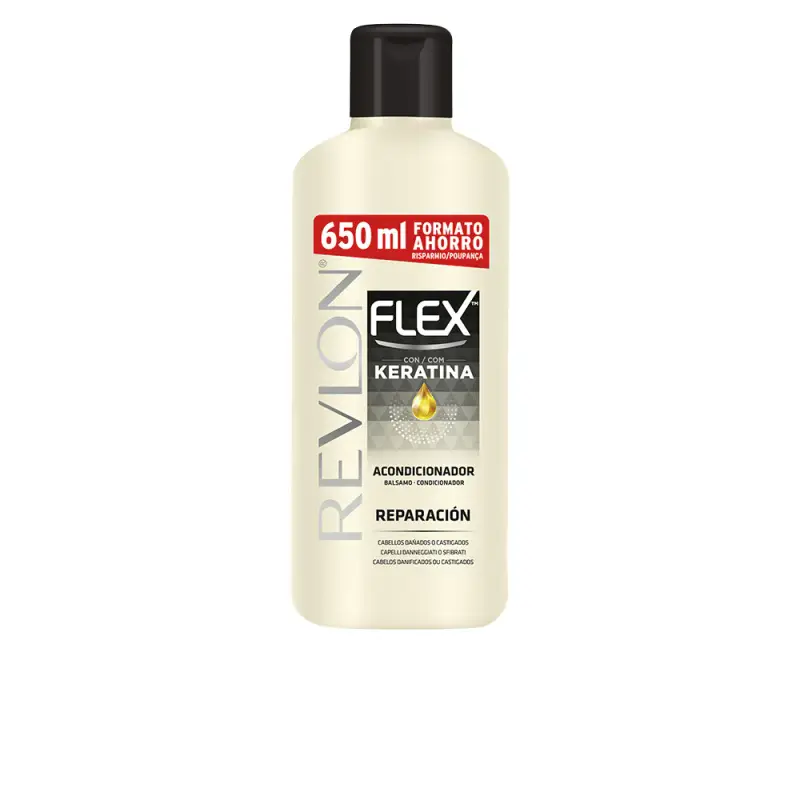 Revlon Balsamo Riparatore Flex Keratin 650ml per Capelli Danneggiati