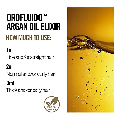 REVLON PROFESSIONAL OROFLUIDO PREZIOSO OLIO DI ARGAN ELIXIR, Trattamento Nutriente per Capelli con Olio di Argan miniatura 2