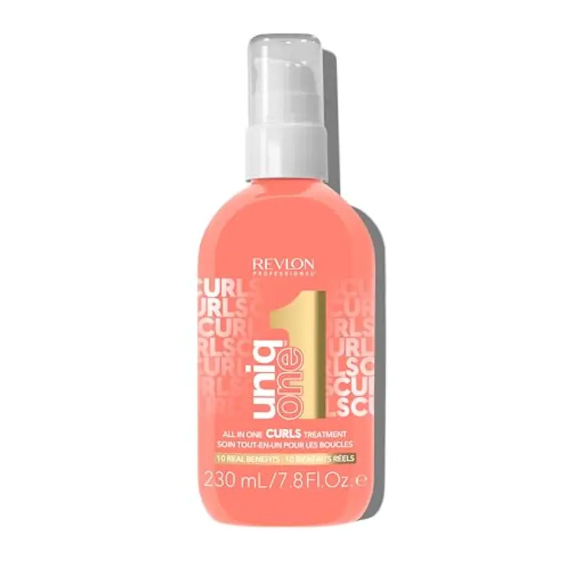 Revlon Professional UniqOne All In One Curls Treatment – Trattamento Capelli 10 Benefici Senza Risciacquo per Capelli Ricci, Mossi e a Spirale, 230ml