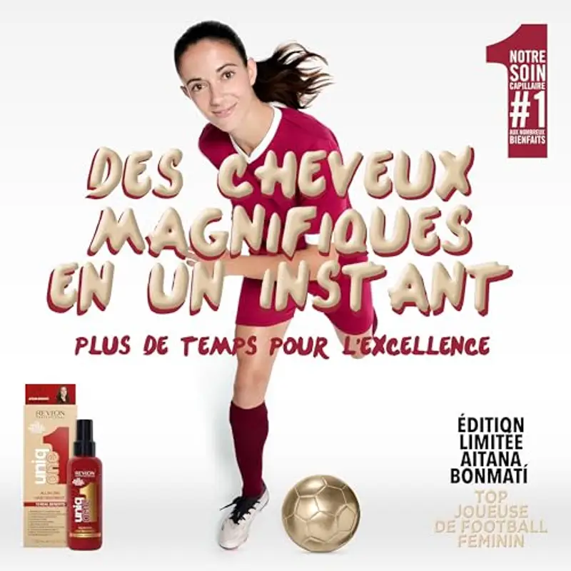 REVLON PROFESSIONAL UniqOne Hair Treatment Aitana Bonmatí Limited Edition, 150 ml, Leave in cura per capelli per una migliore pettinabilità e lucentezza, cura dei capelli senza risciacquo, spray miniatura 3