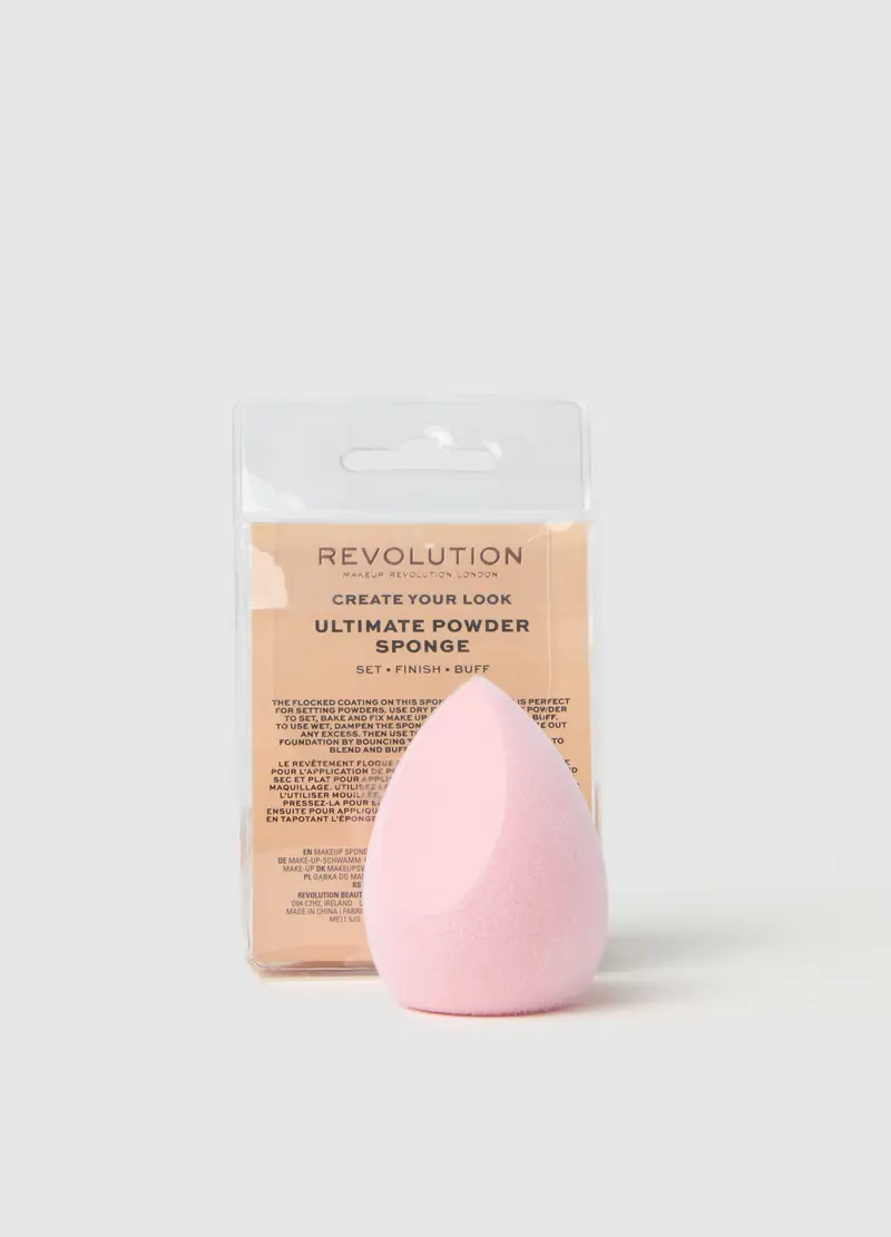 REVOLUTION, Create Ultimate Powder Sponge Spugnetta Make Up, Donna, Rosa, Taglia: FASUL miniatura 2
