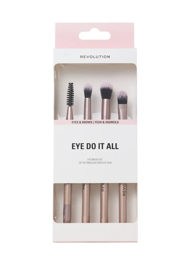 Revolution Eye Do It All! Set Pennelli Occhi, Donna, Rosa miniatura 2