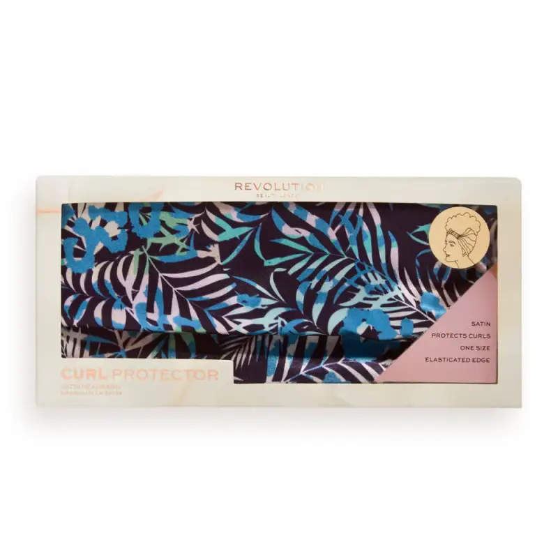 Protezione per ricci con stampa tropicale satinata
