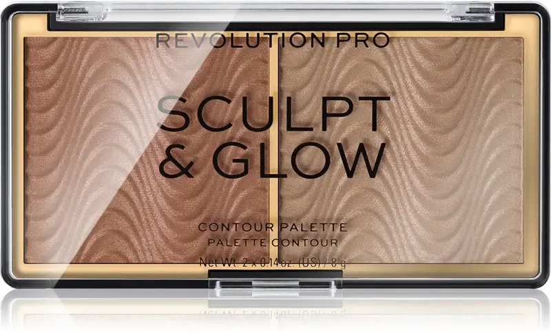 Sculpt And Glow palette per contouring illuminante colore chiaro medio 8 g